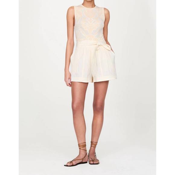 NEW MARIE OLIVER cori shorts in oyster - Picture 4 of 5